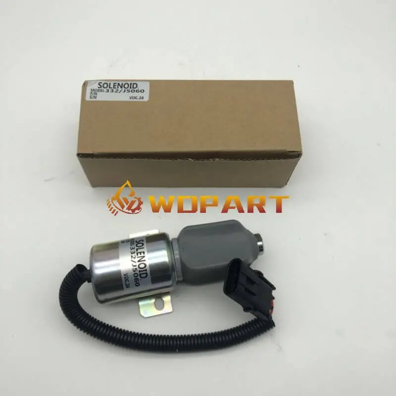 332/J5060 716/30091 Stop Solenoid For Jcb S130 S220 Excavator Isuze 4Bg1 Engine 2