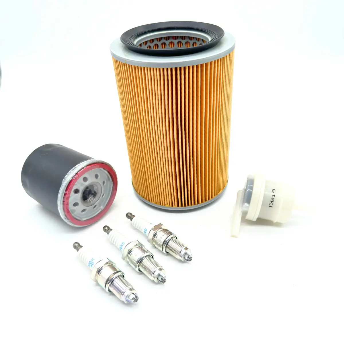 6 Piece Tune-Up Kit - Air Filter, Fuel Filter, Oil Filter, Spark Plugs - Ef-Ns Engines - Carburetor Only - Daihatsu Hijet Truck - S110p Models - 1994-1998 1
