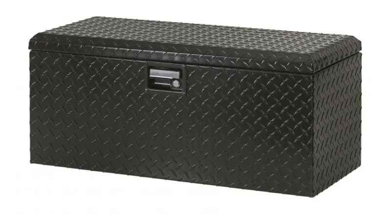 Lund Universal Aluminum Flush-Mount Truck Bed Box – Matte Black Finish 1