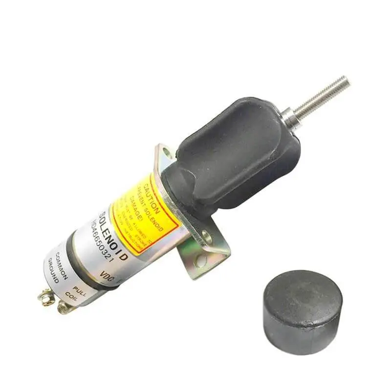 Wdpart 3 Terminals 12V Throttle Solenoid 3740144 7040715 3740144 For Jlg Elevators Lifts T350 T500j 1