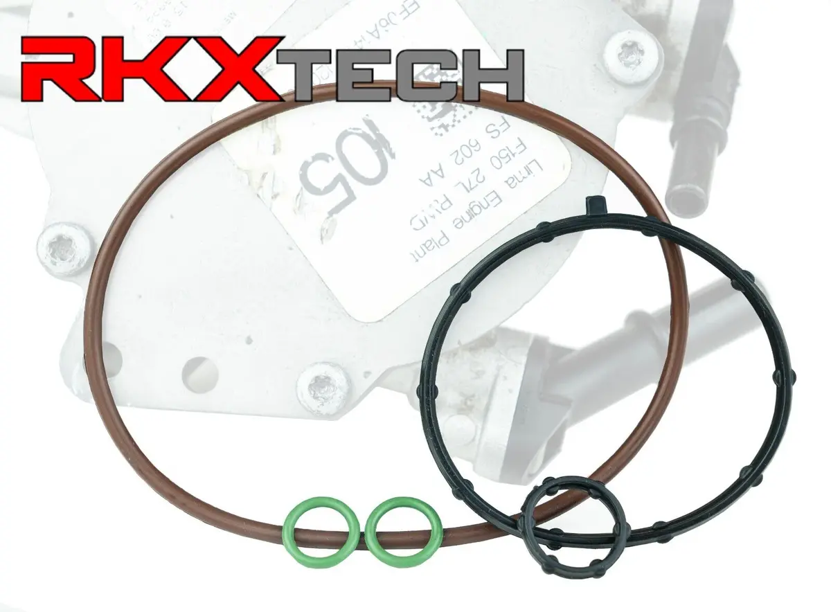 Rkx Vacuum Pump Rebuild Seal Kit For Ford Lincoln F-150, Edge 2.7L 3.0L Ecoboost 1