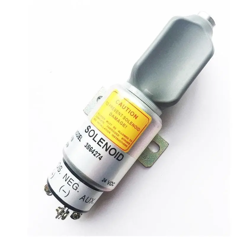 3864274 Fuel Shutdown Solenoid For Cummins Caterpillar Cat S6k E200b 6Ct 8.3 1