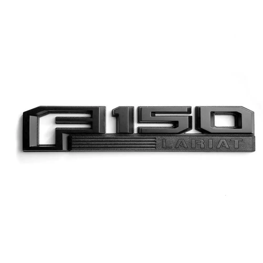 Ford F-150 Lariat Fender Side Emblems Black Gl3z-16720-E 2015-2020 1