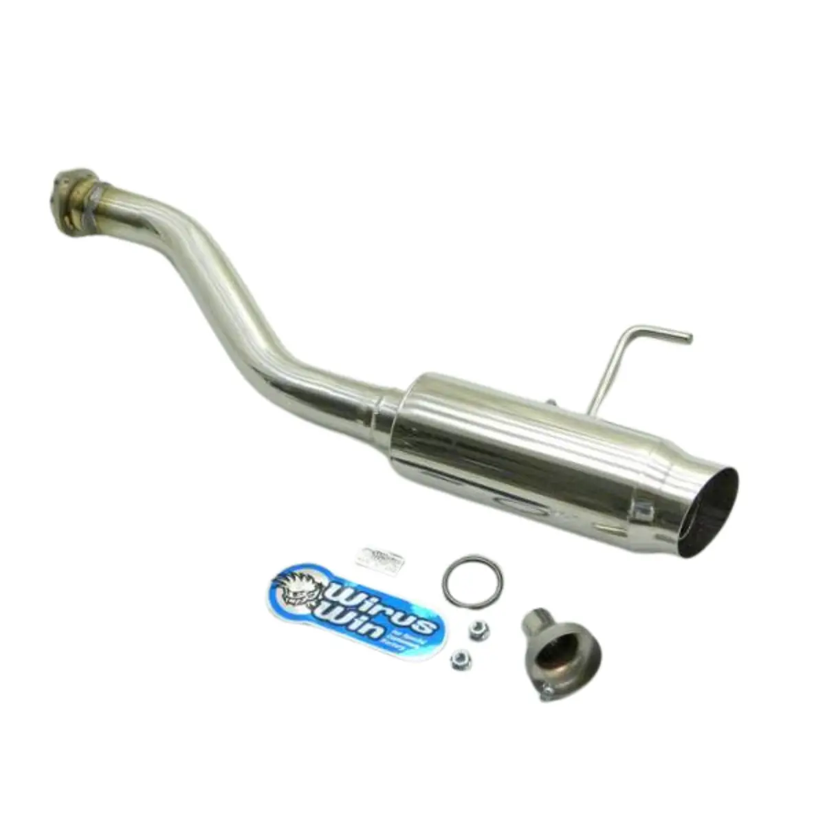 Honda Acty Exhaust - Wirus Win Brilliant Type Muffler - Stainless  - Honda Acty Truck - Ha3,  Ha4 Models - 1990-1999 1