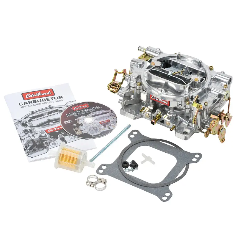 Edelbrock Carburetor Performer Series 4-Barrel 600 Cfm Manual Choke Satin Finish 1