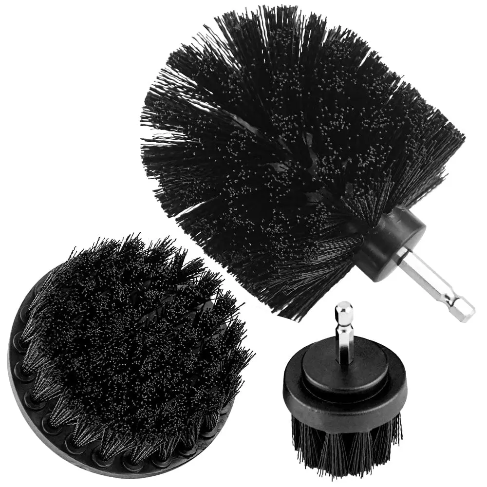 3Pc Power Drill Brush Set | Professional Tile & Grout Cleaner 1