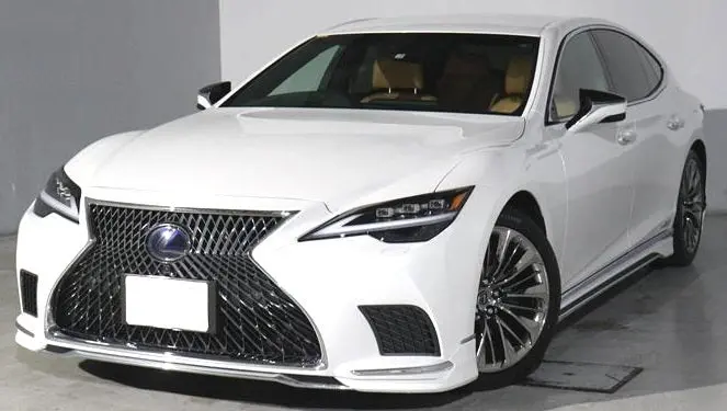Genuine Lexus Japan 2021-2025 Ls 500/500H Factory Painted Front Spoiler With Chrome Garnish 1