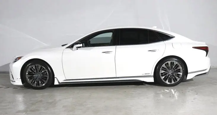 Genuine Lexus Japan 2021-2025 Ls 500/500H Factory Painted Side Skirts With Chrome Garnish 1