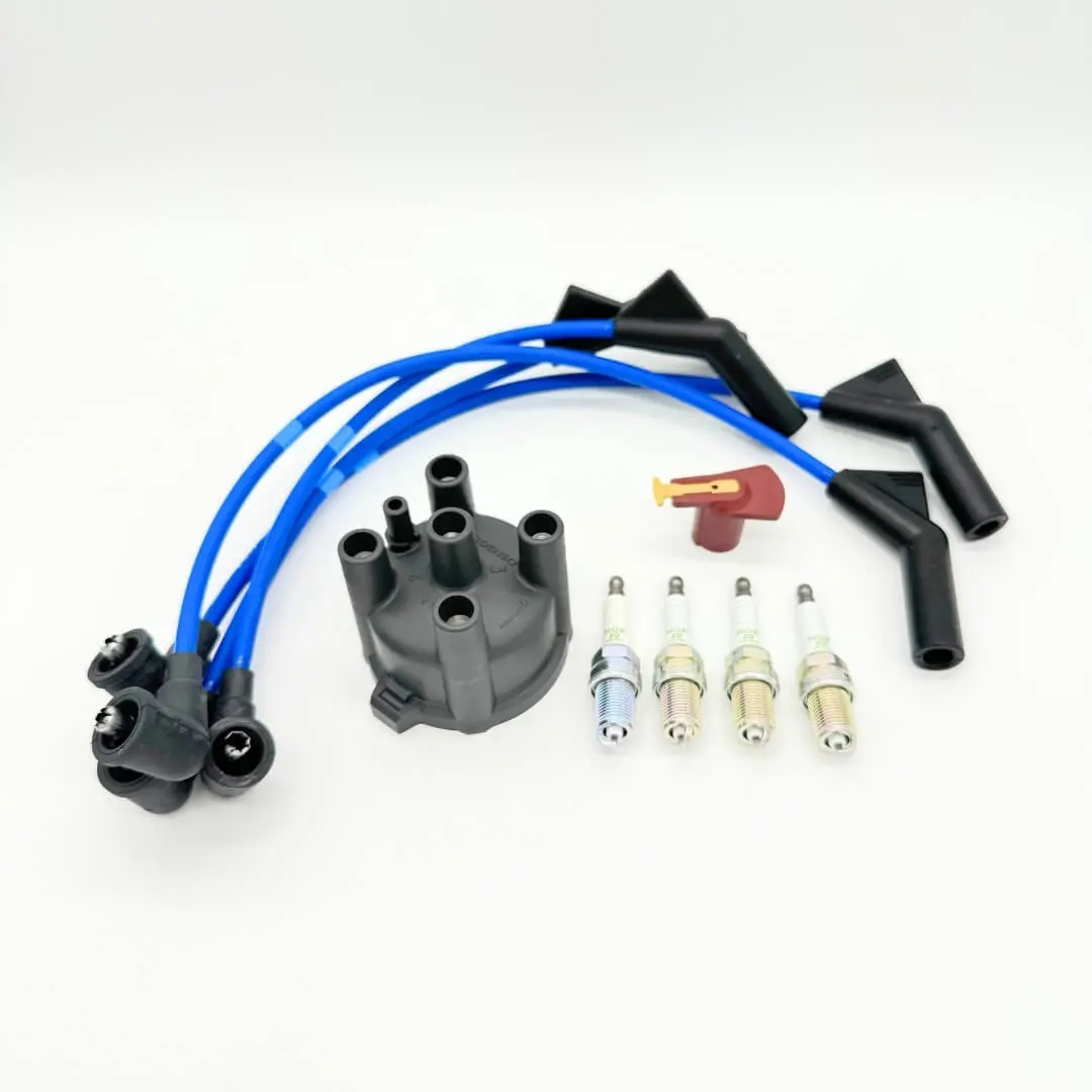 10 Piece Ignition Kit - Distributor Cap, Rotor, Spark Plugs & Wires - Subaru Sambar Van Kv3, Kv4 Models - 1992-1998 1