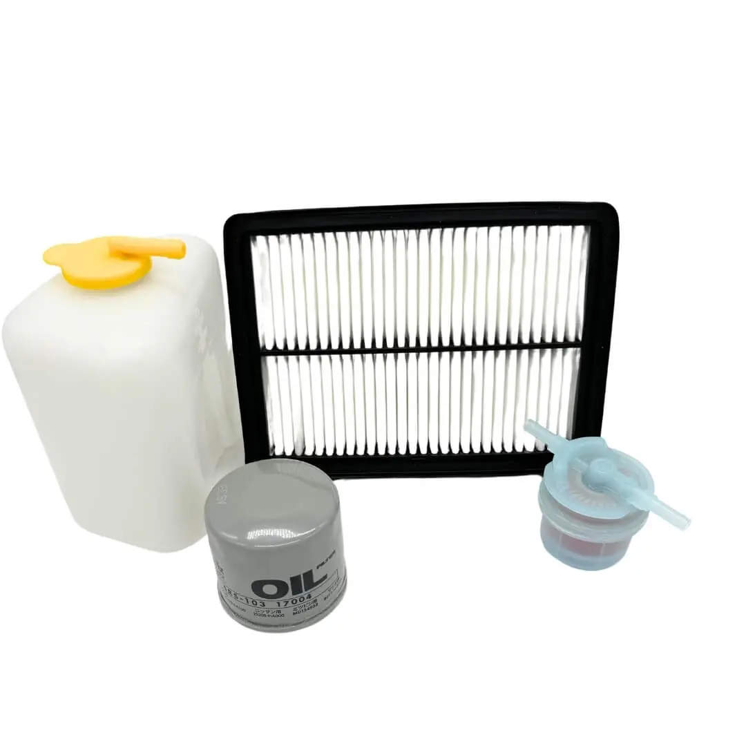 Air Filter, Fuel Filter, Oil Filter And Coolant Reserve Tank - 4 Piece Filter Kit - Subaru Sambar Van Kv3, Kv4 Models - 1990-1998 1