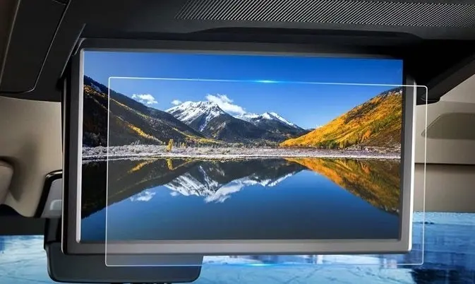 Genuine Lexus Japan 2024-2025 Lm Third-Low 14Inch Rear Roof Monitor Protection Film 1