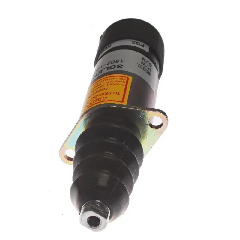 Diesel Fuel Stop Solenoid 1500-2003 1502-12D6u1b2s1 For Woodward 12V With 2 Terminals 1