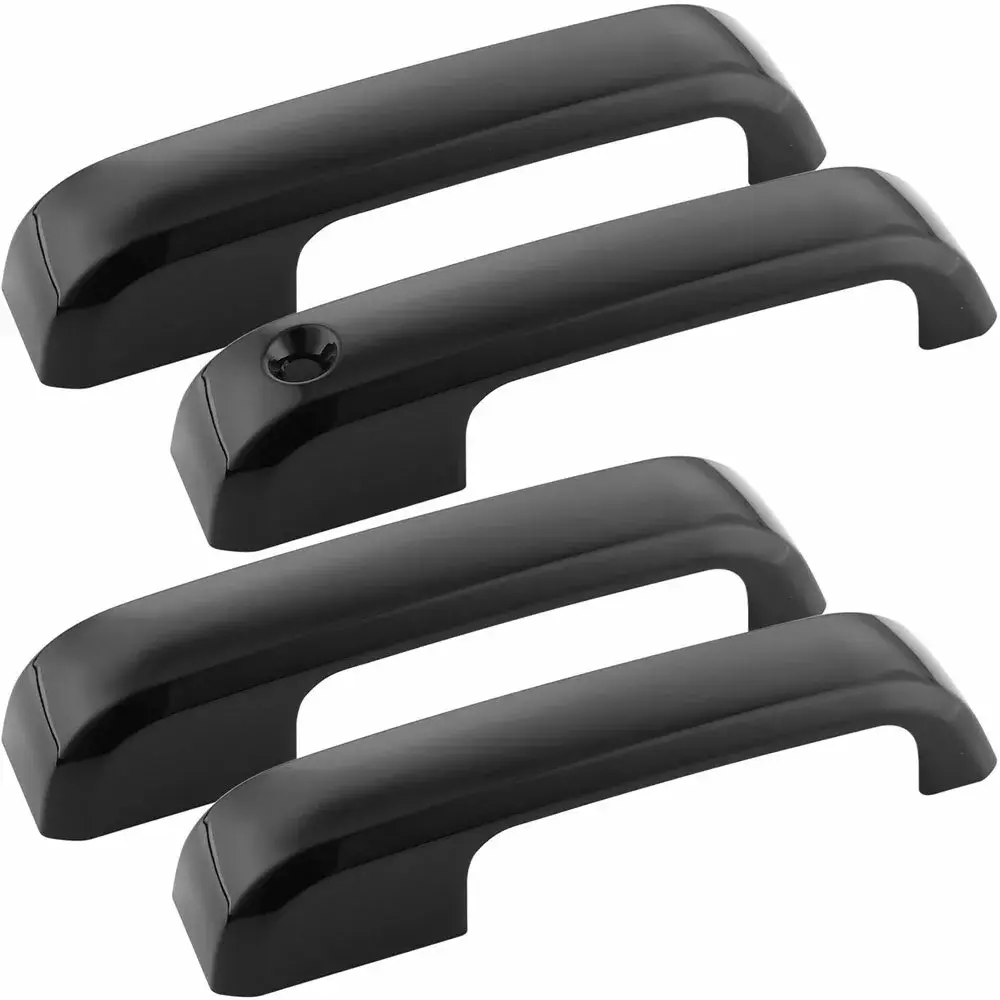 4X Gloss Black Door Handle Covers For Ford F150 2017-2022 F250 F350 F450 1