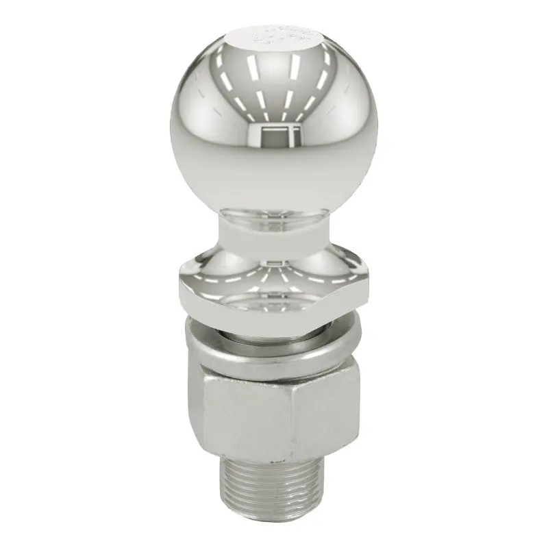 Curt Stainless Steel 2-5/16" Trailer Ball – 1-1/4" Shank, 2-5/8" Length, 2000-Lb Rating 1