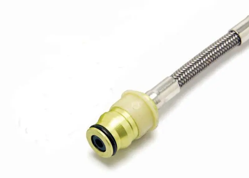 Mcleod Steel-Braided Qwik-Disconnect Fuel Line – 10-Inch Male-To-An4 1