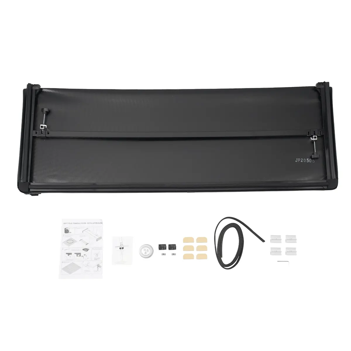 5Ft/60.3" Bed Soft 3-Fold Tonneau Cover Fit For Jeep Gladiator Jt Truck 2020-25 1