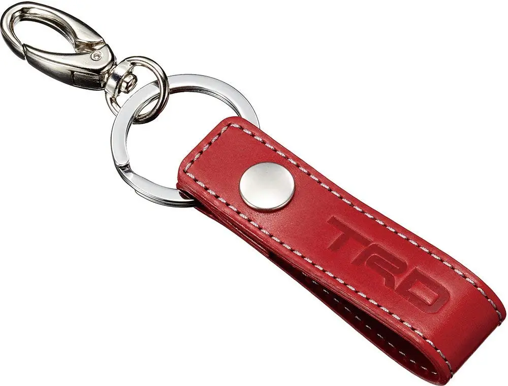 Trd Japan Genuine Leather Premium Key Tag (Red) 1