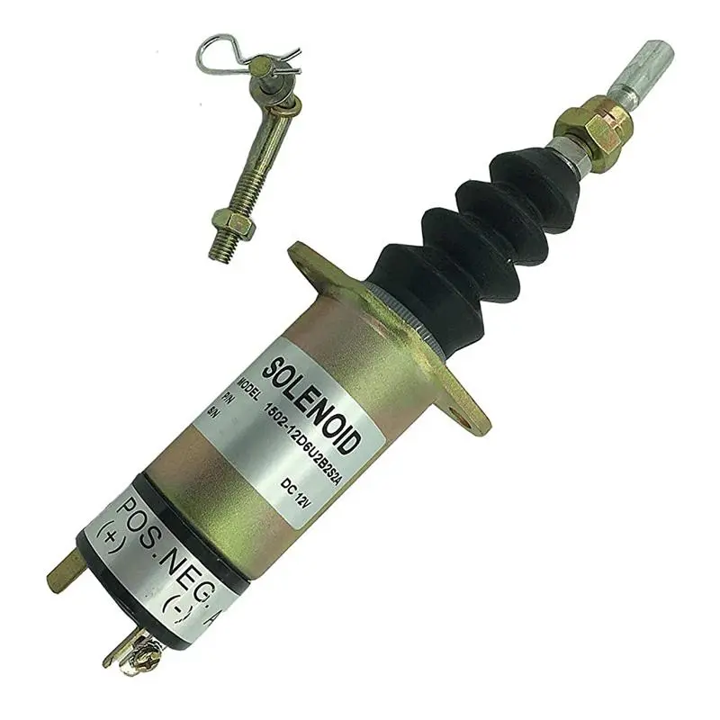 12V Fuel Stop Solenoid 1504-12D2u1b1s1a 307-2546 Sl-10616 For Woodward 1502 Series 1