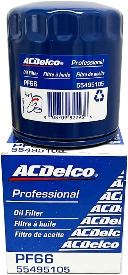 Acdelco Gm Original Equipment Pf66 Engine Oil Filter, 2019-2024 Gm 3.0L Duramax Premium High-Efficiency Oil Filter (Ac Delco Pf66) 1