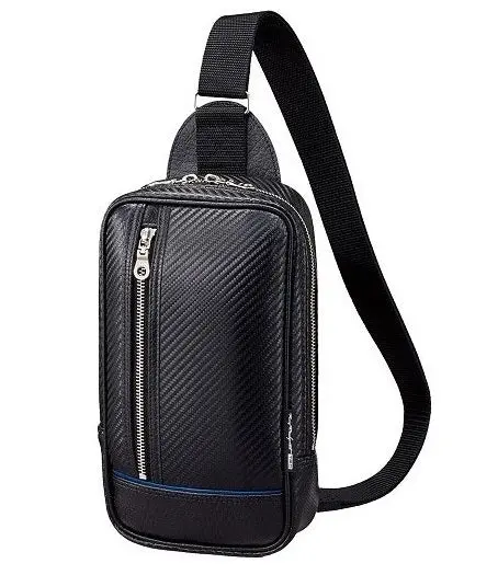 Trd Japan Carbon Pattern Leather Crossbody Bag 1