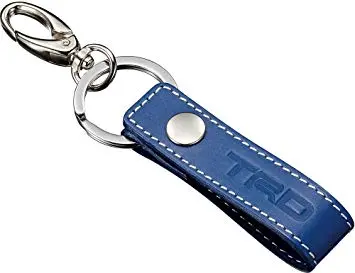 Trd Japan Genuine Leather Premium Key Tag (Blue) 1