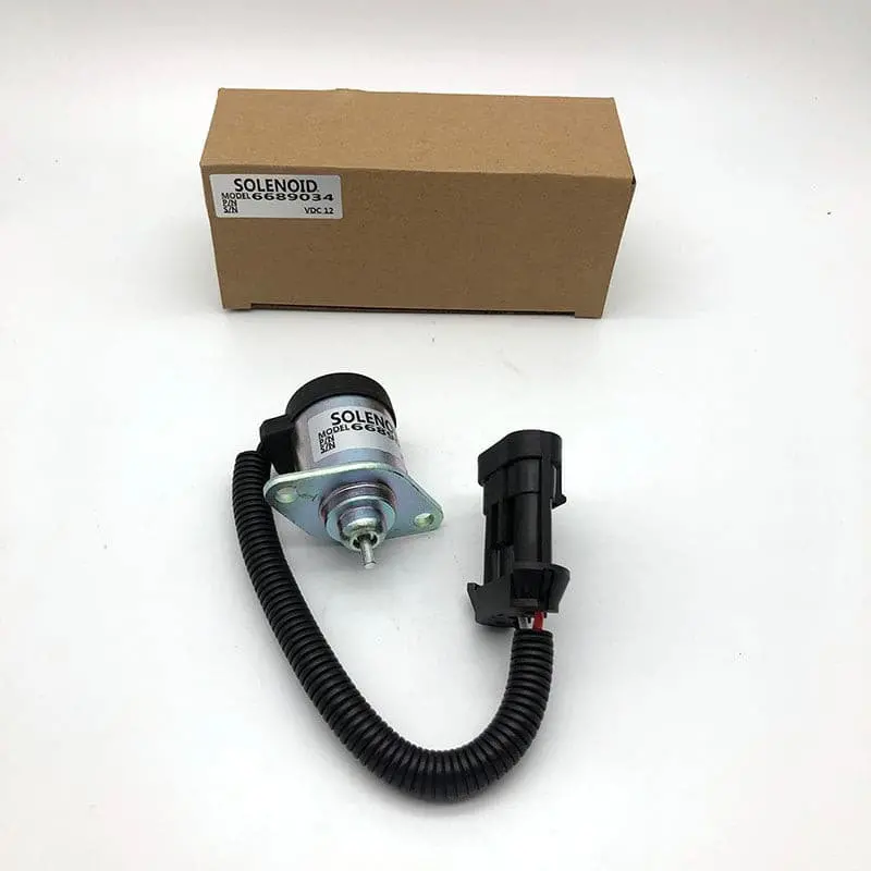6689034 1G577-60010 1G577-60011 Stop Solenoid 12V For Bobcat Skid Steer Loader S850 1