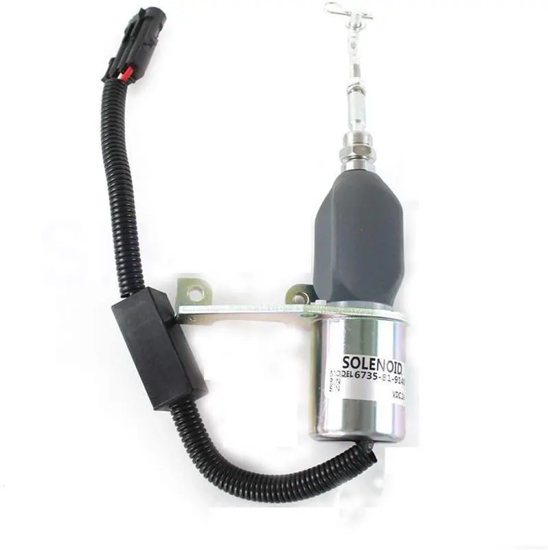 6735-81-9140 Fuel Pump Solenoid Valve For Komatsu Excavator Pc220 Pc250 1