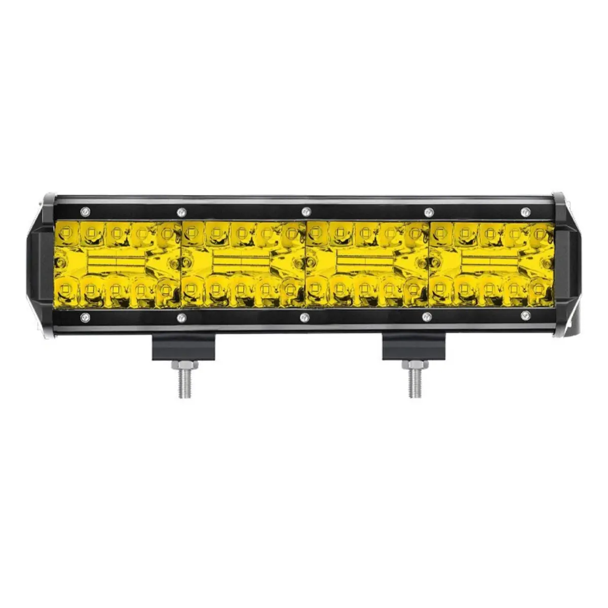 Powerful 12" 240W Yellow Led Light Bar - Perfect For Japanese Kei Trucks - 4800Lm Output, Ip68 Rated 1