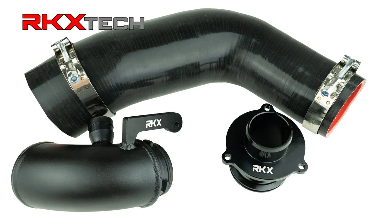 Rkx 2.0T / 1.8T Silicone Turbo Inlet Pipe Muffler Outlet Kit For Vw Audi Mk7 1