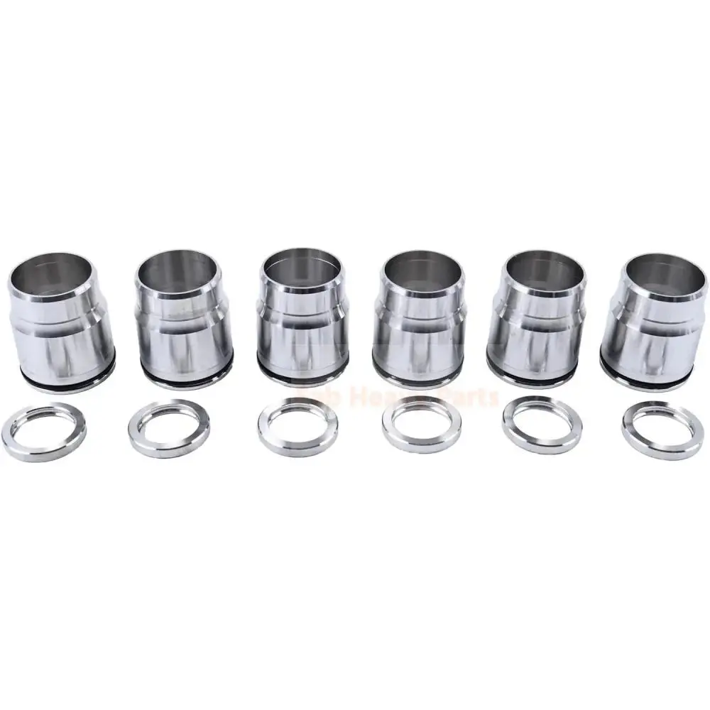6Pcs Injector Sleeve Tube W/Seal 3686961 3685966 Fits For Cummins Isx15 Qsx15 X15 Cm2350 Diesel Engine Isx Single Cam 1