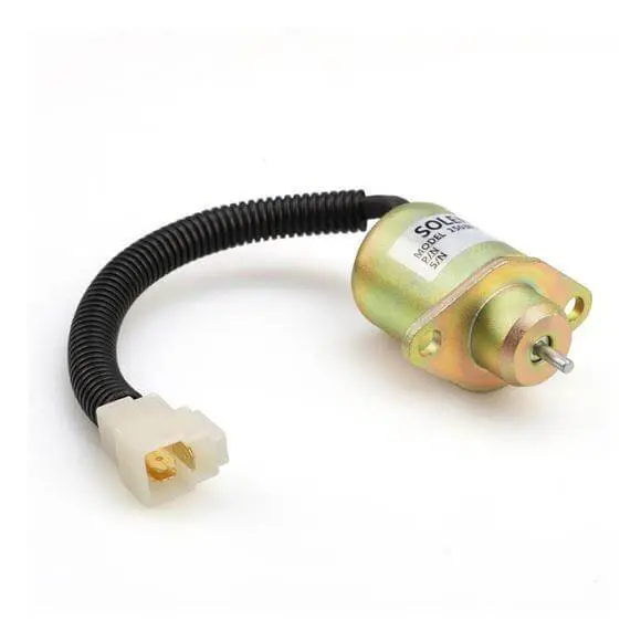 7023161 Fuel Shutoff Solenoid 12V With 3 Pins For Jlg Lift Kubota D905 Engine 1