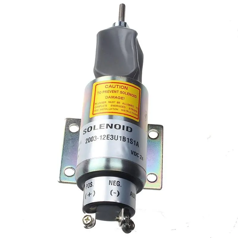 2003-12E3u1b1s1a Sa-4778-12 Sa-4778 Diesel Fuel Stop Solenoid For Woodward 12V 3 Terminals 1