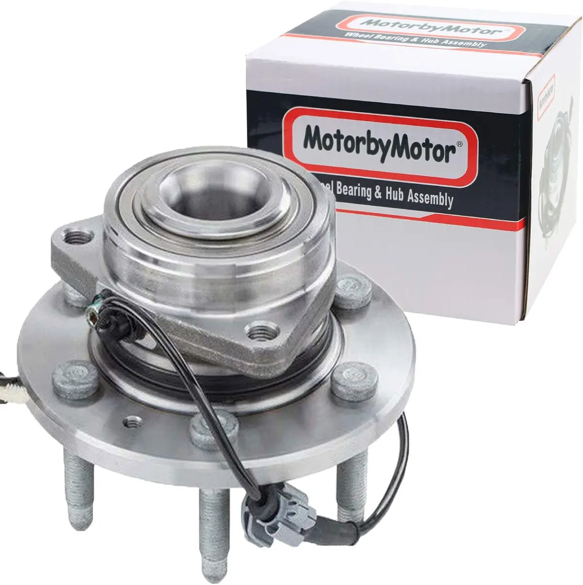 Motorbymotor 515160 Front Wheel Bearing And Hub Assembly 4Wd With 6 Lugs Fits For Chevy Silverado 1500 Suburban Tahoe, Gmc Sierra 1500 Yukon Xl, Cadillac Xts Escalade Hub Bearing (4X4, W/Abs)-2 Pack 1