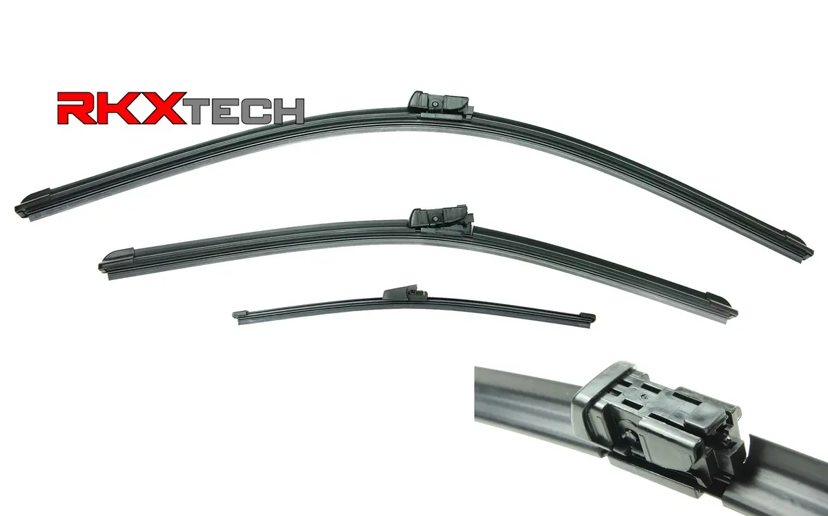 Euro-Blades Front + Rear Wiper Blade Set For Vw Gti, Rabbit, R32 (24"+19"+13") 1