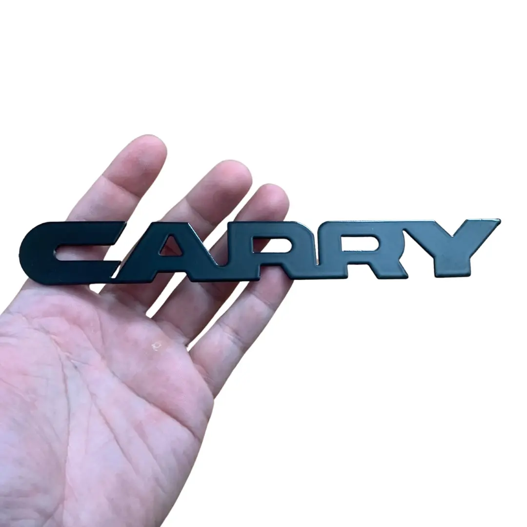 Suzuki Carry Carry Emblem - Laser-Cut Metal Decal - Powder-Coated Black - Ultimate Jdm Style Upgrade 1