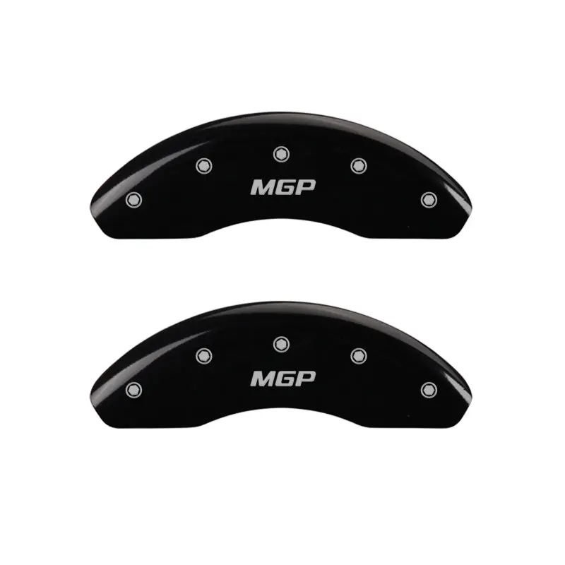 Mgp Engraved Caliper Covers – Front & Rear, Black Finish With Silver Accent 1