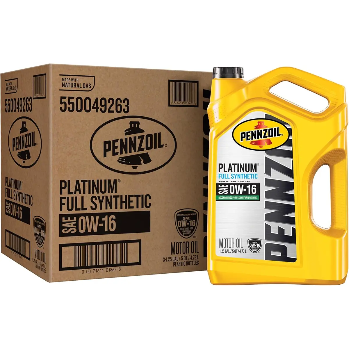 Pennzoil Platinum Full Synthetic 0W-16 Pz 550049263 Gl 1