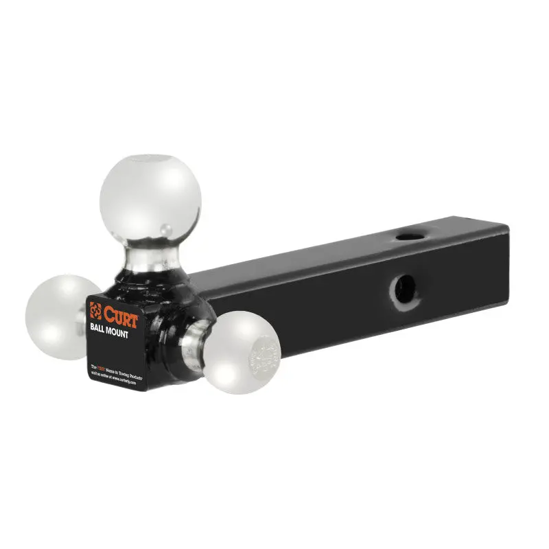 Curt Multi-Ball Mount (2In Hollow Shank 1-7/8In 2In & 2-5/16In Chrome Balls) 1