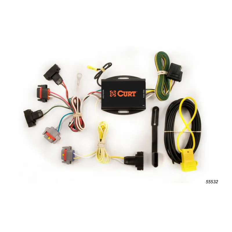 Curt 01-10 Chrysler Pt Cruiser Custom Wiring Harness (4-Way Flat Output) 1