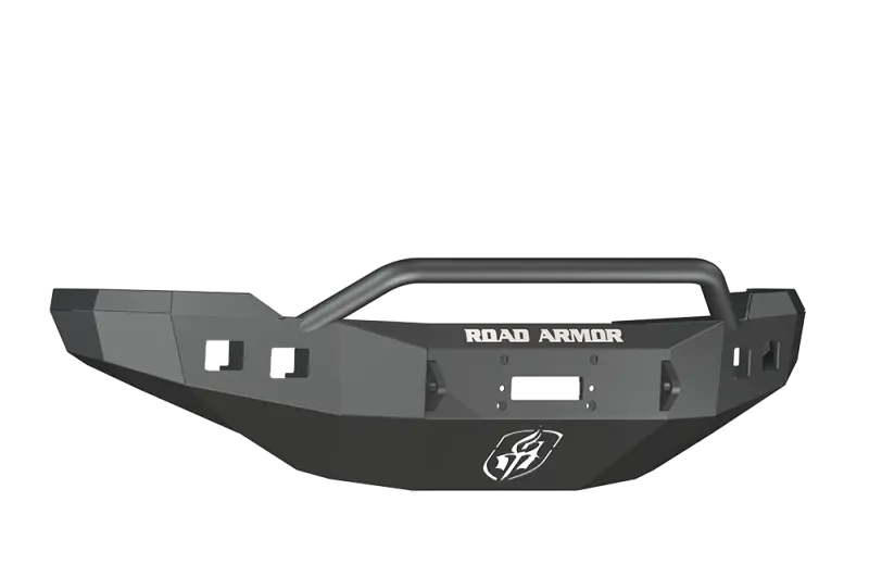 Road Armor Stealth Front Winch Bumper With Pre-Runner Guard — Textured Black Finish For 2011–2014 Chevy Silverado 2500Hd 1