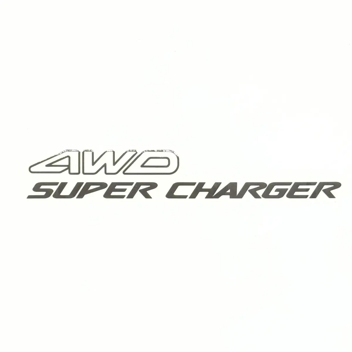 4Wd Super Charger Decal - Subaru Sambar Truck Ks3, Ks4 Models - 1990-1998 - Premium Mini Truck Decal 1