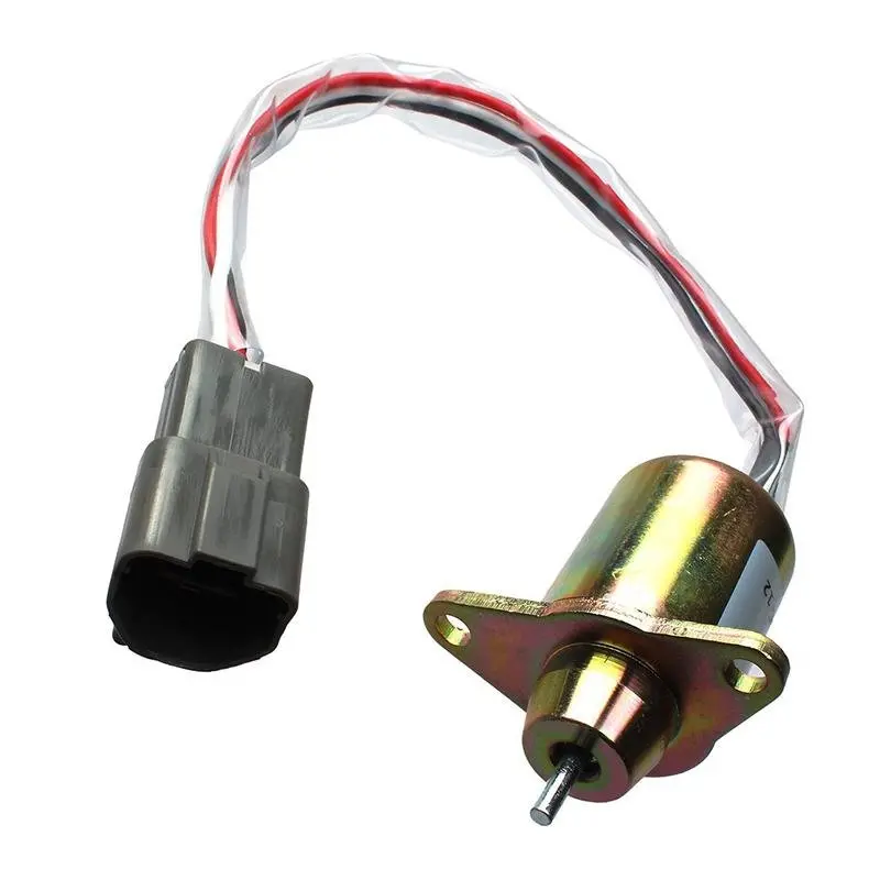 119233-66510 119233-66511 12V Stop Solenoid Valve For Yanmar Engine Tb235 3Tnv88-Bptb2 Hyundai 1
