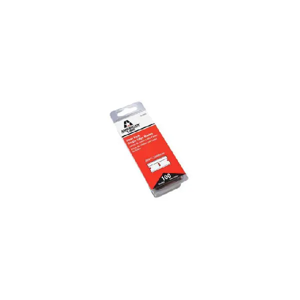 American Safety Razor Steel Back Single Edge Razor Blades - 100 Pk #660403 1