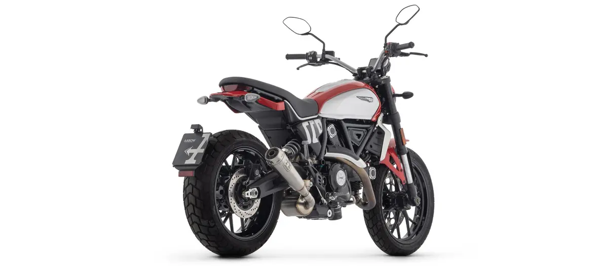 Arrow Racing Mid-Pipe And Silencer Kit For 2023+ Ducati Scrambler 800 3