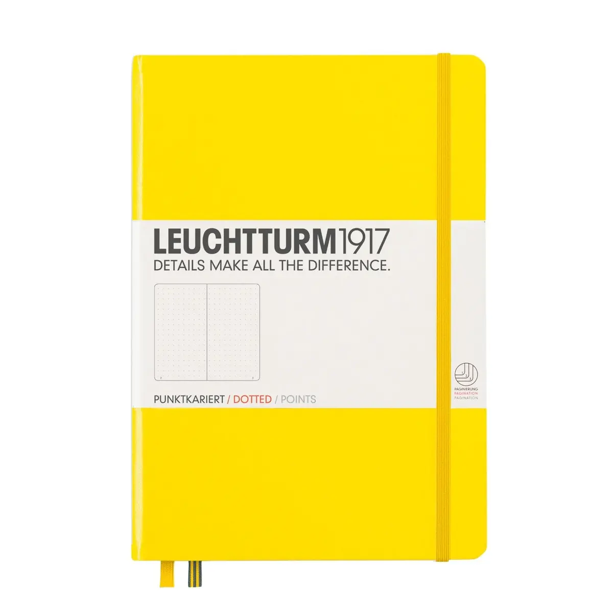 Leuchtturm1917 Medium Size Hardcover Dotted Lemon 1