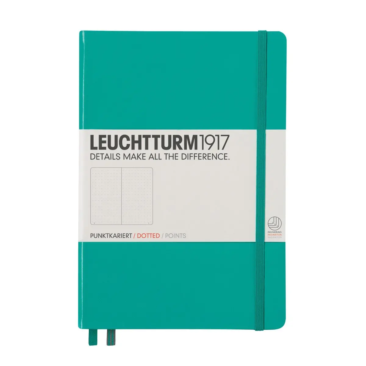 Leuchtturm1917 Hardcover Medium Dotted Journal [Emerald] 1