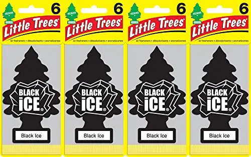 Little Trees Black Ice Air Freshener, (Pack Of 24) 1