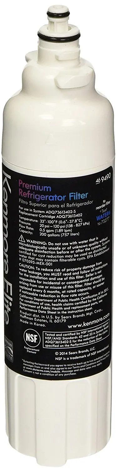 Kenmore Elite 46-9490 Refrigerator Water Filter | Adq73613402 1
