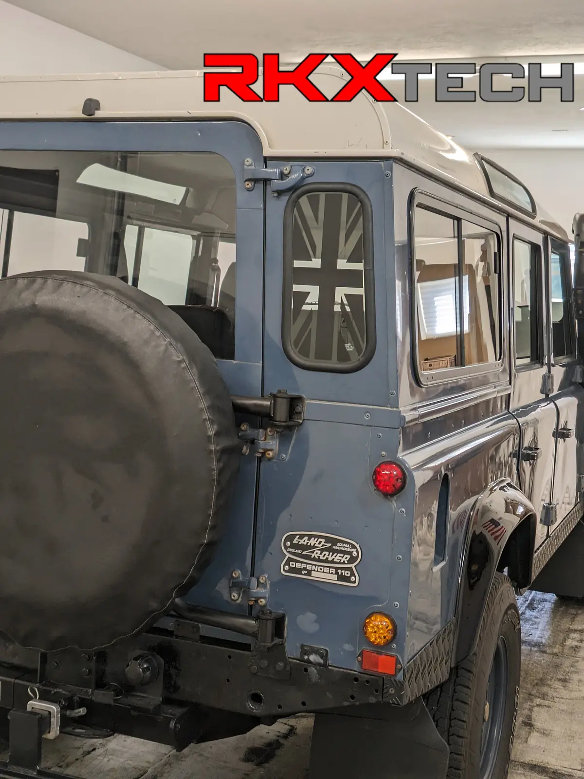 Union Jack Decal For Land Rover Defender Rear Quarter Windows 1