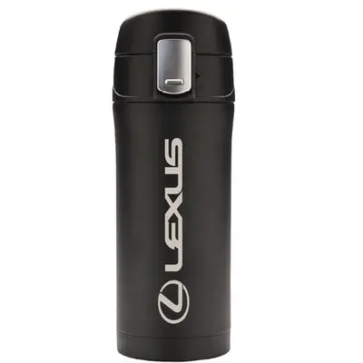 Lexus Easy Lock Stainless Steel Vacuum Mug (Black) 1
